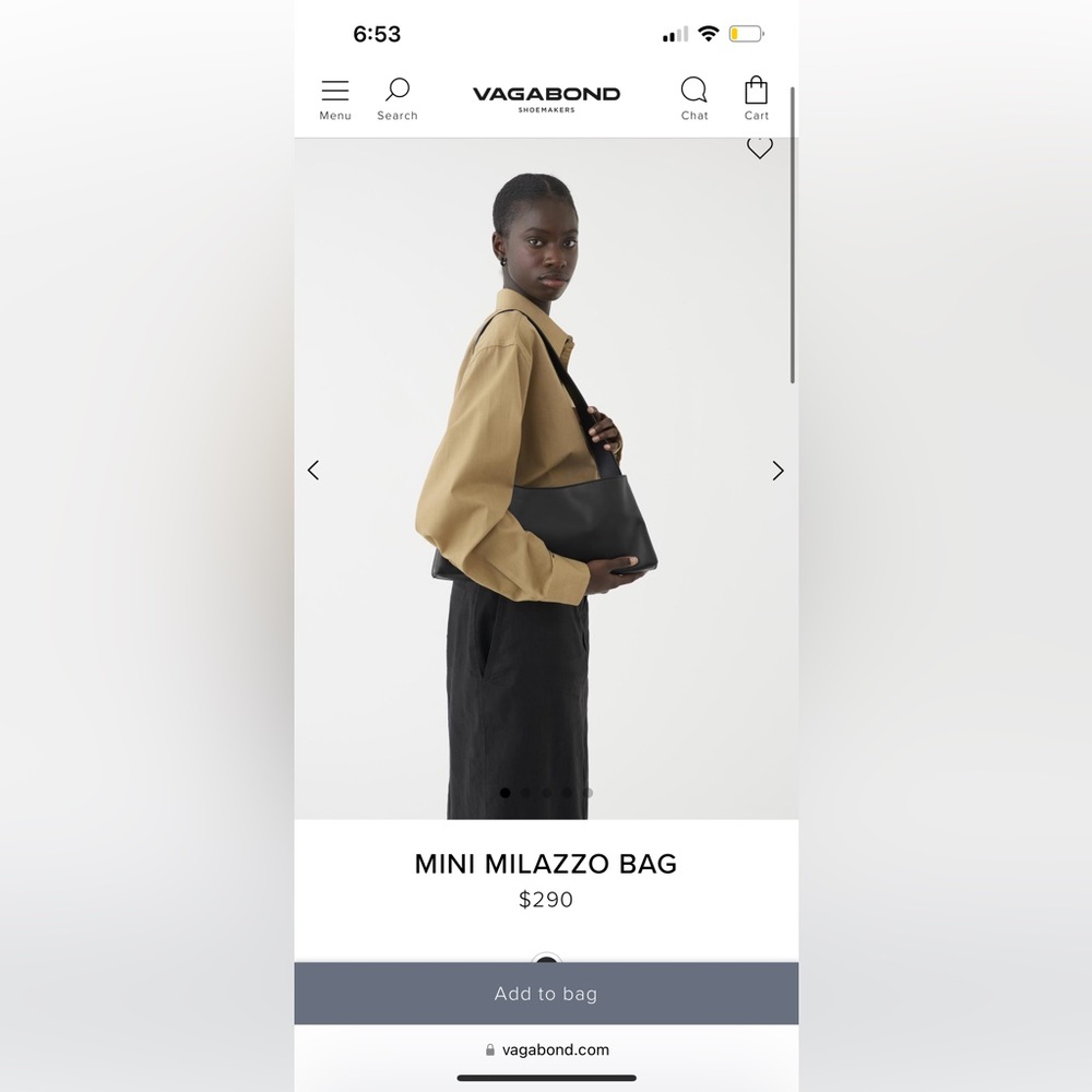 Vagabond Mini Milazzo Bag Black - Picture 1 of 7